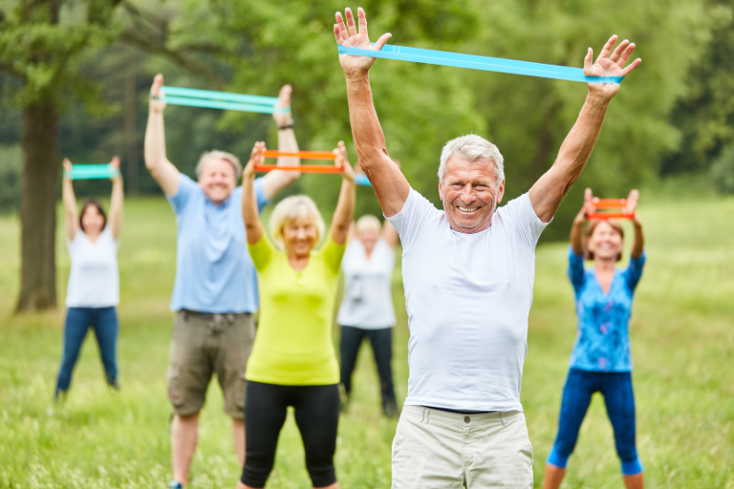 Resistance band exercises for osteoporosis
